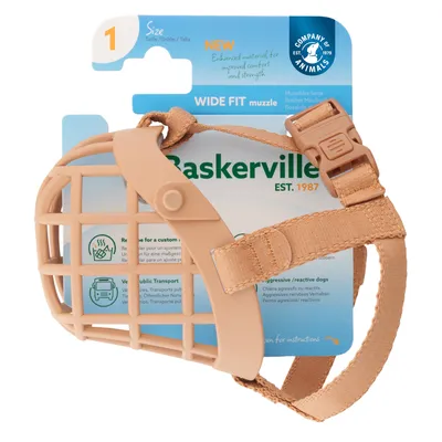 Baskerville Wide Fit Maulkorb - Grösse 1