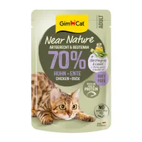 GimCat Near Nature 16 x 85 g Umido per gatto - Pollo & Anatra