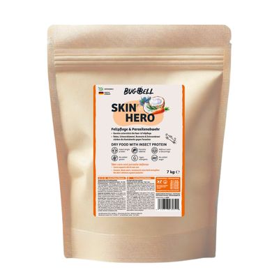 BugBell Trockenfutter Skin Hero Sparpaket: 4 x 7 kg