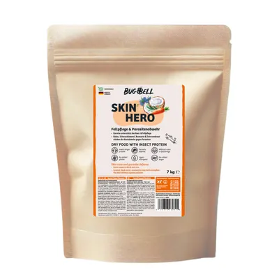 BugBell Trockenfutter Skin Hero - Sparpaket: 4 x 7 kg BugBell Trockenfutter Skin Hero - Sparpaket: 4 x 7 kg