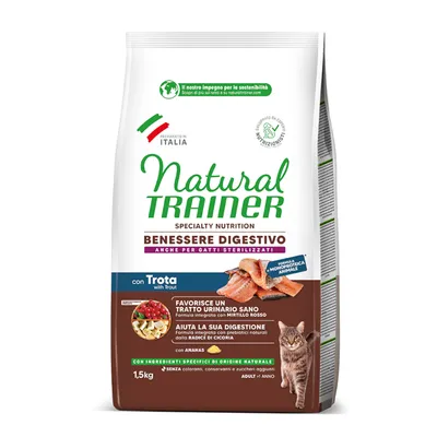 Natural Trainer Benessere Digestivo Trota - Set %: 2 x 1,5 kg