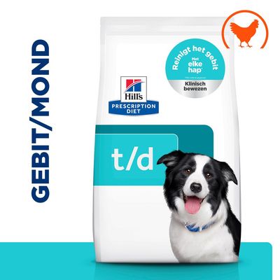 Hill's Prescription Diet Canine T/D Dental Care Hondenvoer met Kip
