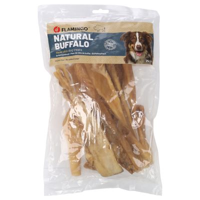 Flamingo Natural Snack Buffalo Skin Saver Pack: 2 x 400g (25cm)