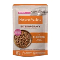 Nature's Variety comida húmeda para gatos: ¡15 % de descuento! - Kitten Bites en salsa Pollo (56 x 70 g)