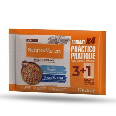 Nature's Variety Bites in Salsa Adult 44 x 85 g 