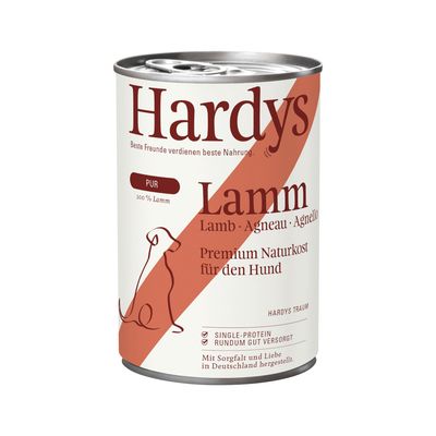 Ekonomiförpackning Hardys Pur 24 x 400 g Lamm