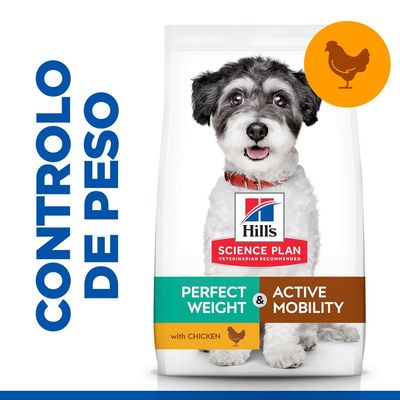Hill's Adult Perfect Weight & Active Mobility Small & Mini Science Plan frango