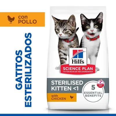 Hill's Science Plan Sterilised Kitten <1 con pollo - 3 kg