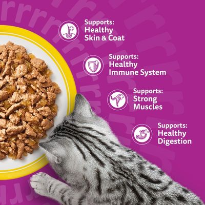 Whiskas 1+ Adult Pouches 84 x 85g - Poultry Feasts in Jelly