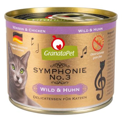 Voordeelpakket GranataPet Symphonie 12 x 200 g Wild & Kip