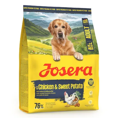 Josera Adult Medi Maxi mit Huhn und Süßkartoffel, 76% tierisches Protein, getreidefreie Rezeptur, German Quality. Super Premium Petfood.
