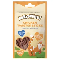 Meowee ! Chicken Twister Sticks pour chat - 31 g