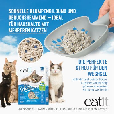 Catit Go Natural! Ärta + bentonit vanilj