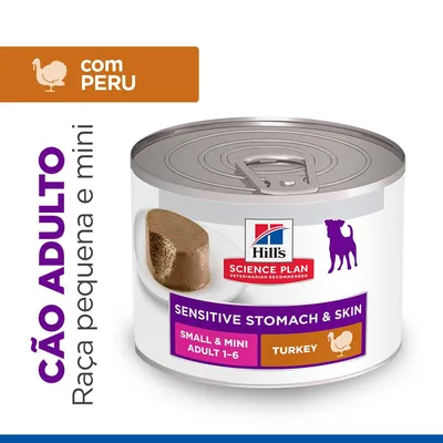 Hill's Science Plan Sensitive Stomach & Skin Small & Mini Mousse - Peru (12 x 200 g)