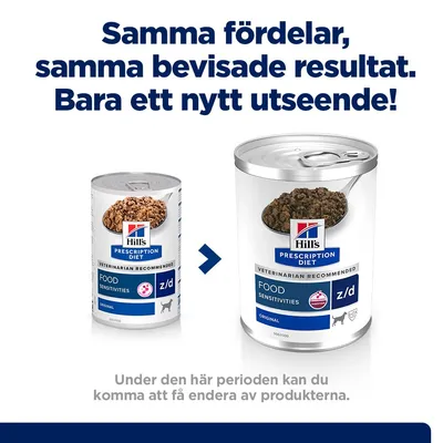 Hill's Prescription Diet z/d  Food Sensitivities hundfoder - Ekonomipack: 24 x 370 g