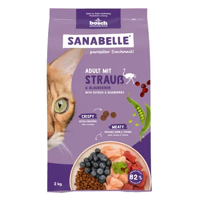 Sanabelle Adult mit Strauß & Blaubeeren - 2 kg