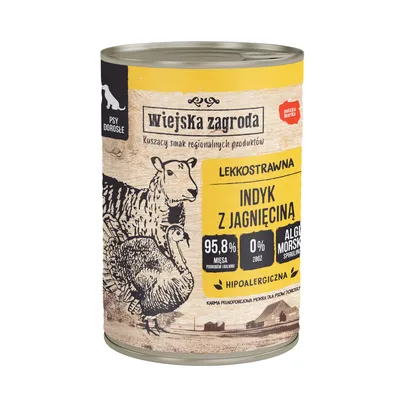 Sparpaket Wiejska Zagroda Dog 36 x 400 g - Puppy Lamm