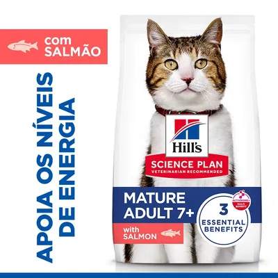 Hill's Science Plan Mature Adult 7+ com salmão - 1,5 kg