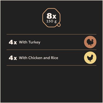 Cesar Puppy Trays 8 x 150g - Saver Pack: Chicken & Turkey in Loaf (16 x 150g)