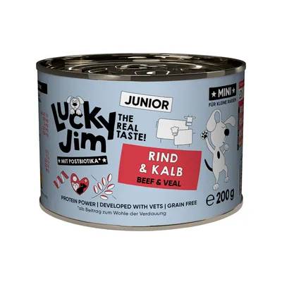 Paquet économique Lucky Jim MINI Junior 24 x 200 g - bœuf & veau