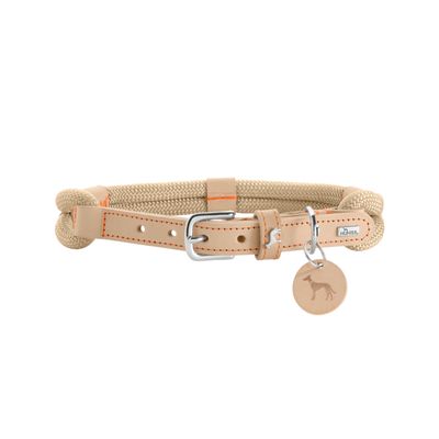HUNTER halsband Malia, beige/natur Storlek 40/S: 30 - 35 cm halsomkrets