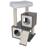 Kerbl Pet Arbre à chat Flair, blanc/gris - H 86 x L 48 x l 44 cm