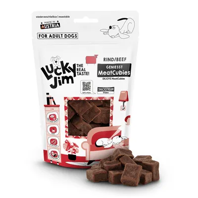 Lucky Jim MeatCubies - 70 g Rind