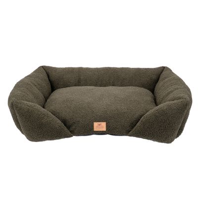 Ferplast Kuschelbett Pamper Bouclé, grün - L 55 x B 45 x H 20 cm