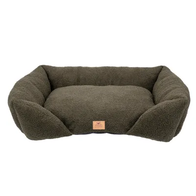Ferplast legowisko Pamper Bouclé, zielone - Dł. x szer. x wys.: 55 x 45 x 20 cm