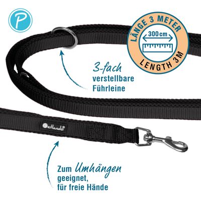 Petlando Mesh 3 m bånd, svart