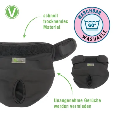 Vetlando couche lavable pour chienne - taille S