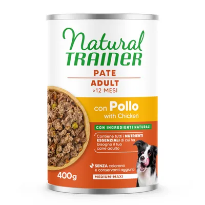 Natural Trainer Pate Medium & Maxi Adult - Wołowina, 400 g