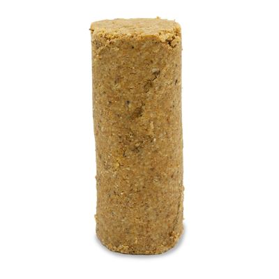 JR Farm Peanut Bar Erdnussbutter Nüsse & Holunder, schalenfrei, Nachfüller für Vogelfutterspender. Zutaten: Nüsse und Holunder. Verpackung zeigt Anwendung in Vogelhäuschen.