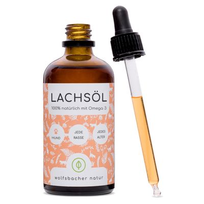 Wolfsbacher Natur Olio di salmone per cani
