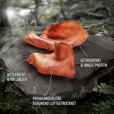 Wolf of Wilderness Schweinenohren "Grazing hollows" - 260 g