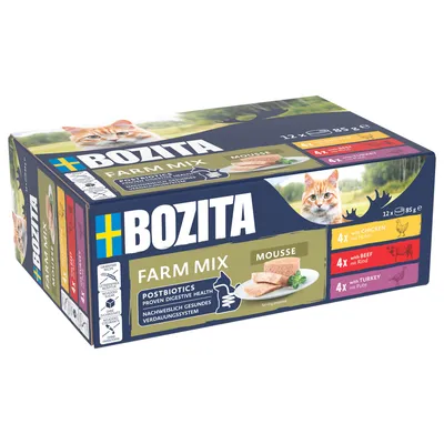 Bozita Mousse 12 x 85 g - Mixed Farm Bozita Mousse 12 x 85 g - Mixed Farm