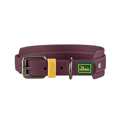HUNTER Halsband Havanna, brombeere Halsumfang 32 - 40 cm (Größe S - M)