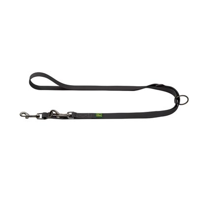 HUNTER Verstellbare Leine Havanna Mini, schwarz 200 cm lang, 15 mm breit