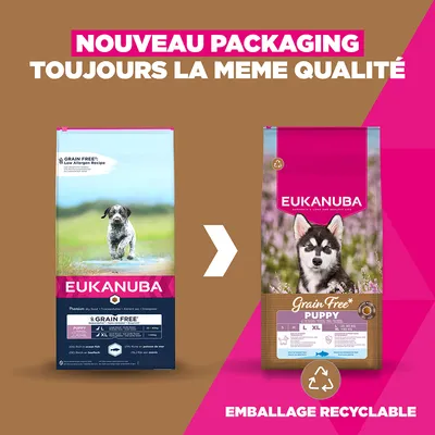 Eukanuba Grain Free Puppy Large & Giant Breed Poisson de mer - 12 kg