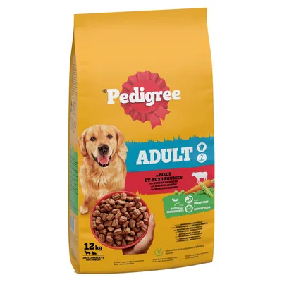 Pedigree Adult mit Rind & Gemüse - Sparpaket: 2 x 12 kg