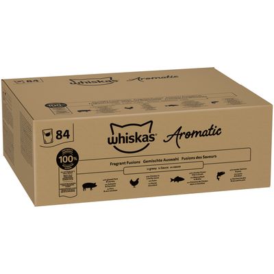 Whiskas 1+ Adult kapsička 84 x 85 g voňavá směs v omáčce