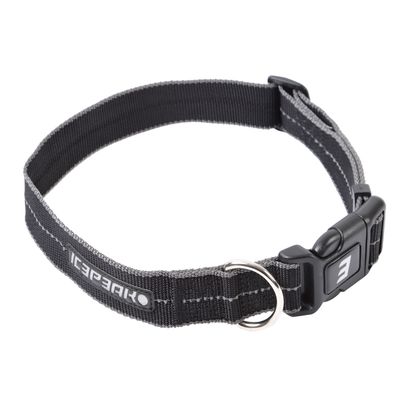 Icepeak Halsband Highway Basic, zwart Maat S: 25 - 35 cm halsomtrek, 20 mm breed