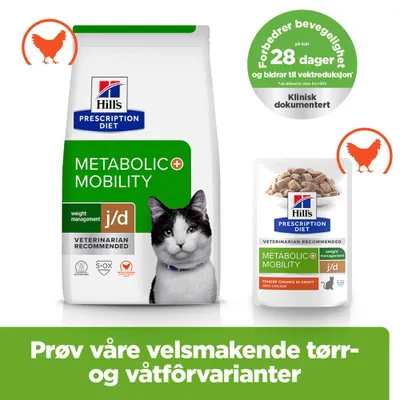 Hill's Prescription Diet j/d Metabolic + Mobility med kylling