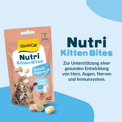GimCat Nutri Kitten Bites mit Milch - 40 g