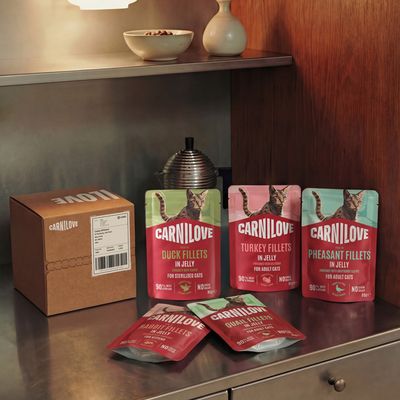 Lot économique Carnilove Cat Pouch 48 x 85 g - lot mixte en gelée (3 variétés)