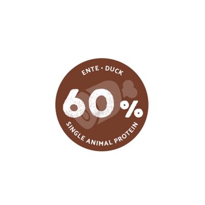 60% Ente, Single Animal Protein, Duck.