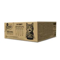 Brekkies Daily Delice Adult Cat 80 x 85 g - Pachet mixt în sos (4 sortimente)