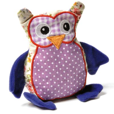 Aumüller Patchwork Owl Cat Toy with Valerian 1 Toy