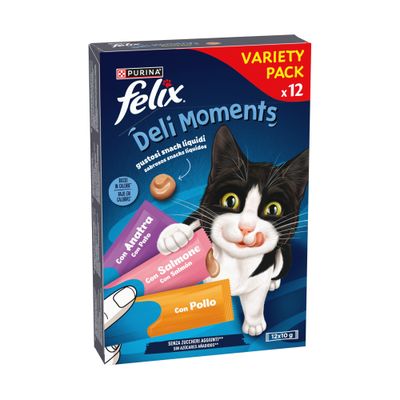 Felix Deli Moments Multipack Huhn, Lachs & Ente 12 x 10 g