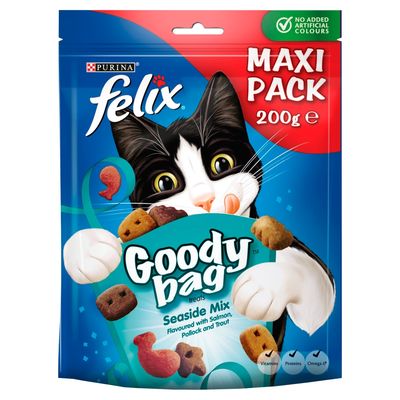 Felix Goody Bag Cat Treats Maxi Pack 200g Seaside Mix